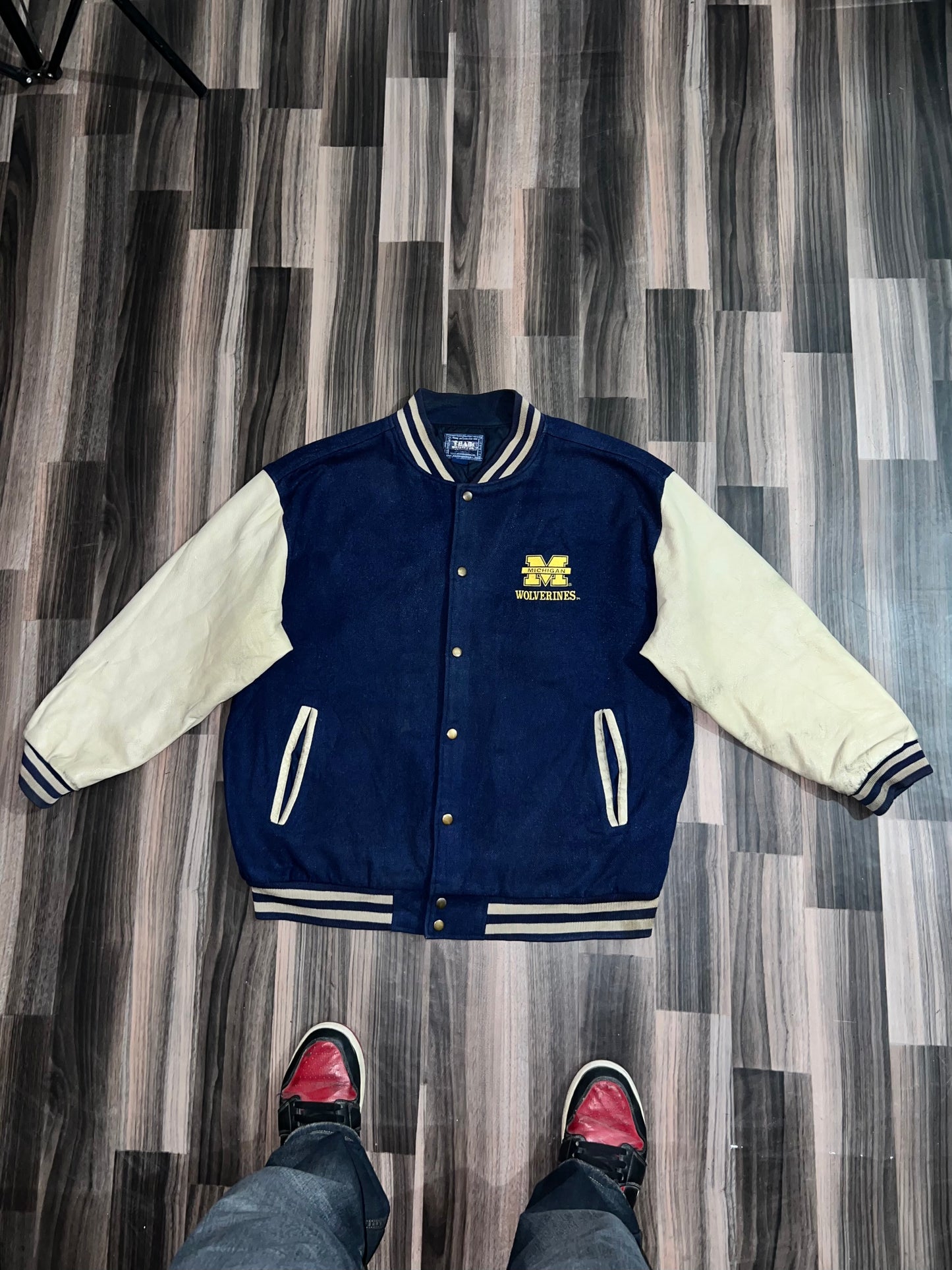 ZUltra Premium Leather Varsity Jacket (2XL)