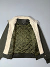 Guess Sherpa-Collar Spell-Out Jacket – Olive Green (M)