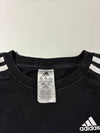 Adidas | Black 3-Stripe Sweatshirt (M)