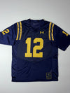 Under Armour | Navy Football Jersey #12 (2XL)