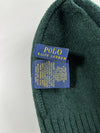 Vintage Polo Ralph Lauren Dark Green Merino Wool Beanie (H:8.5 inches/W:16 inches)