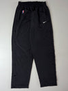 Vintage Nike NBA Black Tearaway Snap Button Pants (W:28) (L:45)