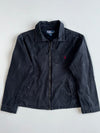 Vintage Polo Ralph Lauren Faded Black Cotton Harrington Jacket  (XL)