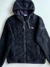 National Geographic Black Sherpa Fleece Zip-Up Hoodie (S)