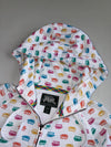 Roots Canada All-Over Rainbow Beaver Logo Zip Hoodie(S)