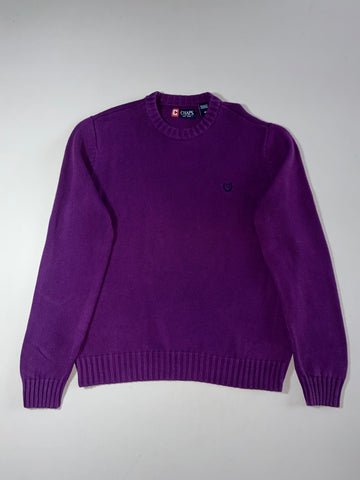 Chaps Crewneck Sweater  Purple Knit (M/L)