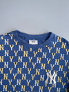 MLB New York Yankees | Blue Monogram Crewneck | (M)