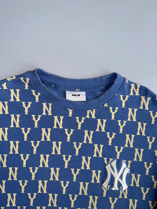 MLB New York Yankees | Blue Monogram Crewneck | (M)