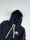 Roots Canada Black Vancouver Beaver Logo Zip Hoodie (S)