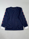 Vintage Stussy Navy Mesh Long Sleeve Jersey (M)