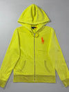 Ralph Lauren Big Pony Neon Yellow Full-Zip Hoodie (M)