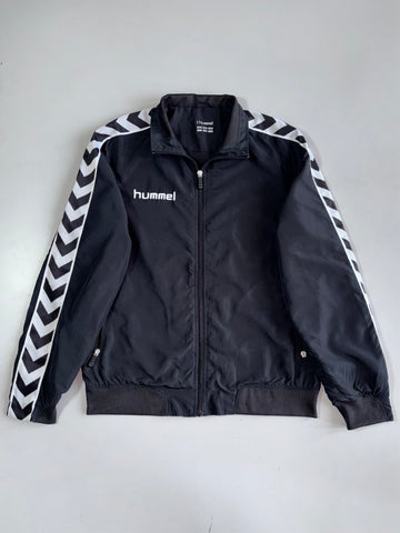 Hummel Character Since 1923 Black Chevron Tape Sleeve Full-Zip Track Jacket (M)