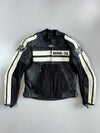 Berik-70 Racing Pure Leather Motorcycle Suit 2 Piece Set Plus Alpinestars sliders (Leather Jacket Size :S) (Biker Pant :W:28 |L:36)