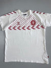 Hummel x Denmark Football (DBU) Vintage White Retro T-Shirt (L)