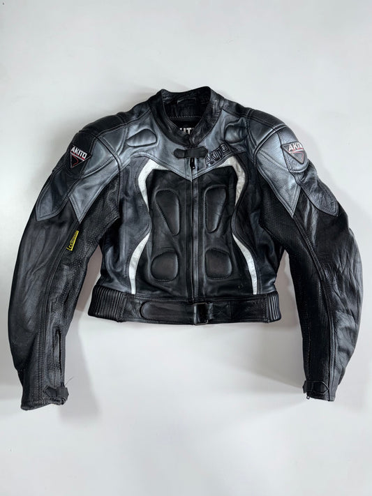 Vintage Akitd’s Pure Leather Racing Jacket With Back Protection (XS)