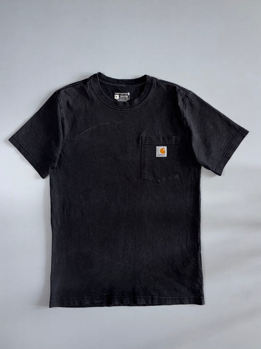 Carhartt Relaxed Fit Heavyweight Pocket Logo T-Shirt  Faded Black (S/M)