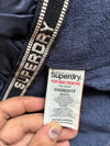 Superdry SnowRider Navy Padded Jacket – Fleece Lined (S)