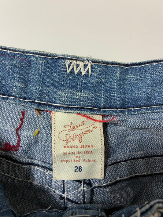 Vintage True Religion Women’s Super T Big Stitch Jeans (W:28) (L:38)