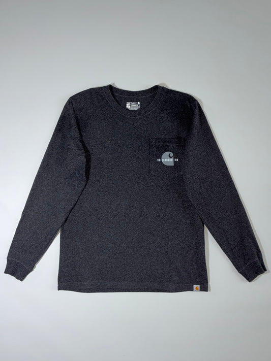 Carhartt Charcoal Long Sleeve Pocket Tee (L)