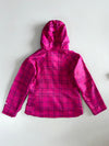 Columbia Pink Plaid Hooded Jacket (S)