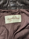Angelo Litrico Vintage Distressed Dark Brown Leather Pants (W:31) (L:40)
