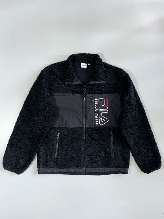 Fila Biella Italia Sherpa Fleece Zip Jacket (M)
