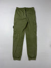 Stone Island Olive Green Cargo Jogger Pants with Compass Badge (W:31) (L:41)