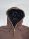 Carhartt Brown Hooded Zip Jacket (2Xl/3Xl)