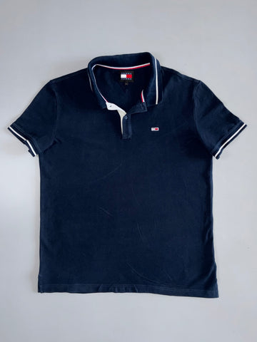 Tommy Jeans Navy Tipped Polo (L)