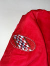 Vintage Gaoma Racing Patch Hooded Bomber Jacket  Red Reversible (XL)