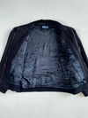 Vintage 90s Polo by Ralph Lauren Wool Bomber Jacket – Black with Red Pony (2XL)