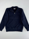 Carhartt WIP | Navy Blue Quarter Zip Sweatshirt | (M)