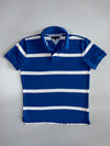 Tommy Hilfiger | Bold Stripe Piqué Polo | Royal Blue & White (XL)