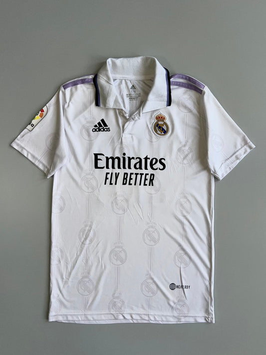 Adidas Real Madrid 2022/23 Home Jersey Vini Jr #20 La Liga HeatRdy Emirates (S)
