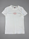 Dickies | White Pink Embroidered Logo Baby Tee | (XXS)