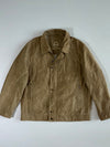 Bugatti Olive Suede Collared Jacket (XL)