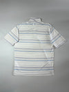 Nike Golf Striped Polo — White & Blue (XL)