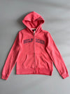 Tommy Hilfiger Coral Pink “Hilfiger” Spell-Out Zip (S)