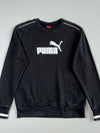 Vintage Y2K Puma Black Big Logo Appliqué Sweatshirt (M)