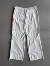 Nike Vintage White Striped Track Pants (W:36) (L:43)