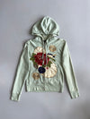 Floral Embroidered Zip Hoodie (XS/S)