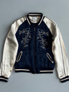 ONLY “Our Story” Satin Souvenir Bomber Embroidered Jacket (Xs)