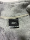Vintage Umbro Grey Black Panel Fleece Jacket (2XL)