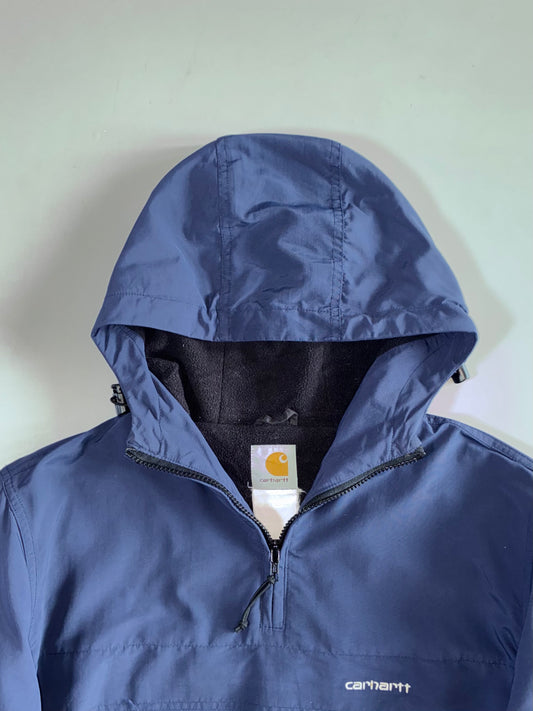 Carhartt Navy Pullover Anorak – Fleece Lined (L)