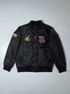 Vintage Military Patch Bomber Jacket “U.S. Airborne” – Black, One (M/L)
