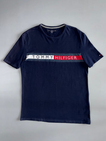 Tommy Hilfiger Vintage Navy Logo T-Shirt (L)