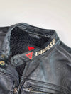 Dainese Black Leather Armoured Motorcycle Racing Jacket Padded (M)