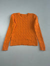 Polo Ralph Lauren Orange Cable Knit Crewneck Sweater Women’s (M)