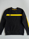 CAT Caterpillar Stripe Crewneck Sweatshirt (M)