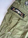 Aape by A Bathing Ape Olive Cargo Joggers – Camo Waistband (W:35) (L:37)